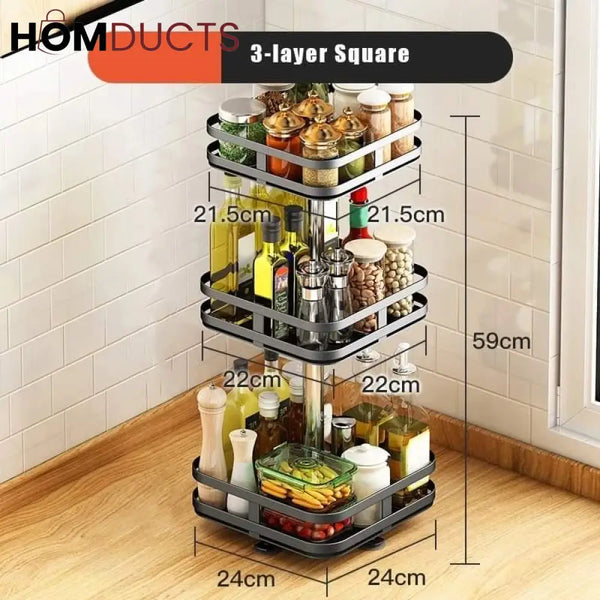 Rotating Iron Storage Rack