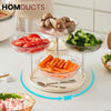 Rotating Luxury Fruit Plate - Elegant Snack & Candy Serving Tray