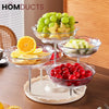 Rotating Luxury Fruit Plate - Elegant Snack & Candy Serving Tray