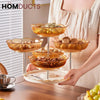 Rotating Luxury Fruit Plate - Elegant Snack & Candy Serving Tray