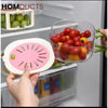 Rotating Stackable Produce Storage Box – Fresh-Keep Organizer with Handle