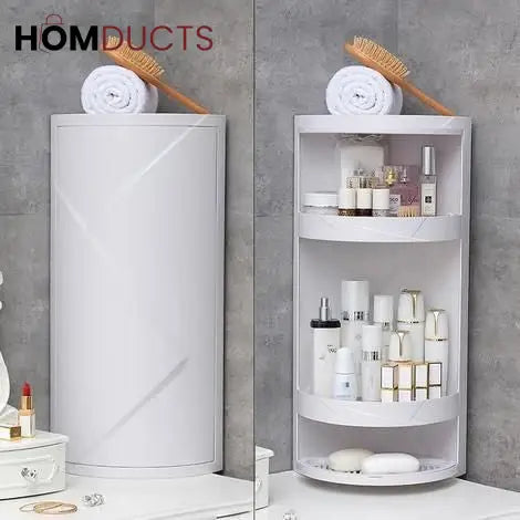 Rotating Wall Mounted Storage Cabinet - Space Saving Organizer