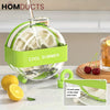 Round Beverage Dispenser & Ice Cube Maker Set – Cool Summer Portable Juice Jug with Handle Straw & Manual Ice Press Lid