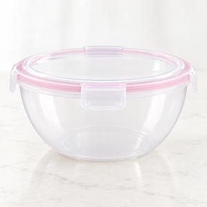 Round airtight food storage bowl with locking lid 2.5 litre