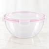 Round airtight food storage bowl with locking lid 2.5 litre