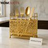 Royal Luxe Golden Cutlery Holder – Premium Decorative Utensil Organizer