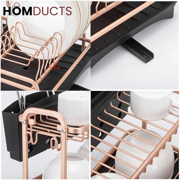 Rust Proof Luxury Dish Drying Rack (Premium Quality)