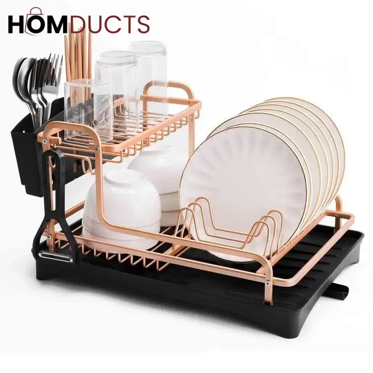 Rust Proof Luxury Dish Drying Rack (Premium Quality)