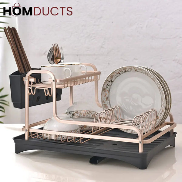 Rust Proof Luxury Dish Drying Rack (Premium Quality)