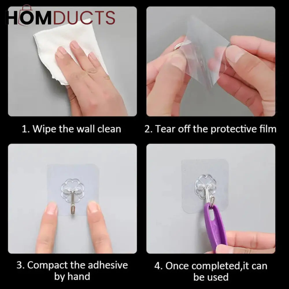 Self - Adhesive Hooks (5Pcs)