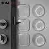 Self-Adhesive Silicone Door Handle Wall Protector – Shock Absorbing Bumper Pads for Walls Furniture & Appliances 6pcs