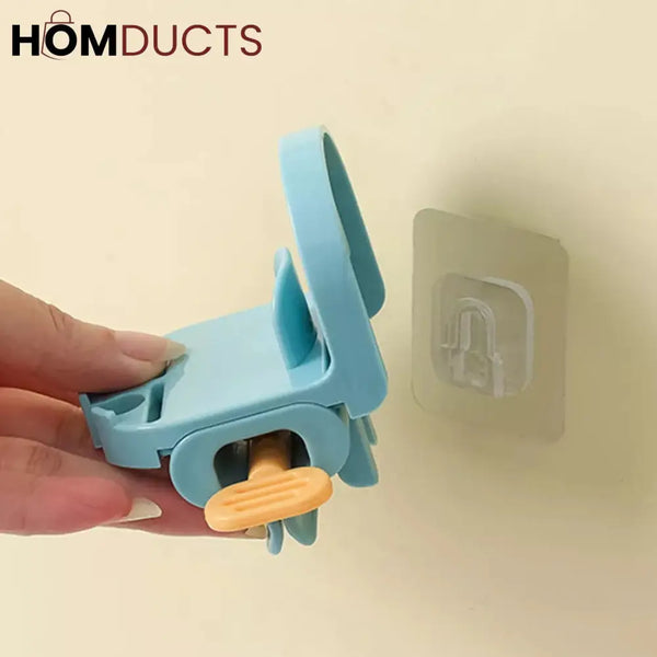 Self Adhesive Toothpaste Squeezer + Toothbrush Holder