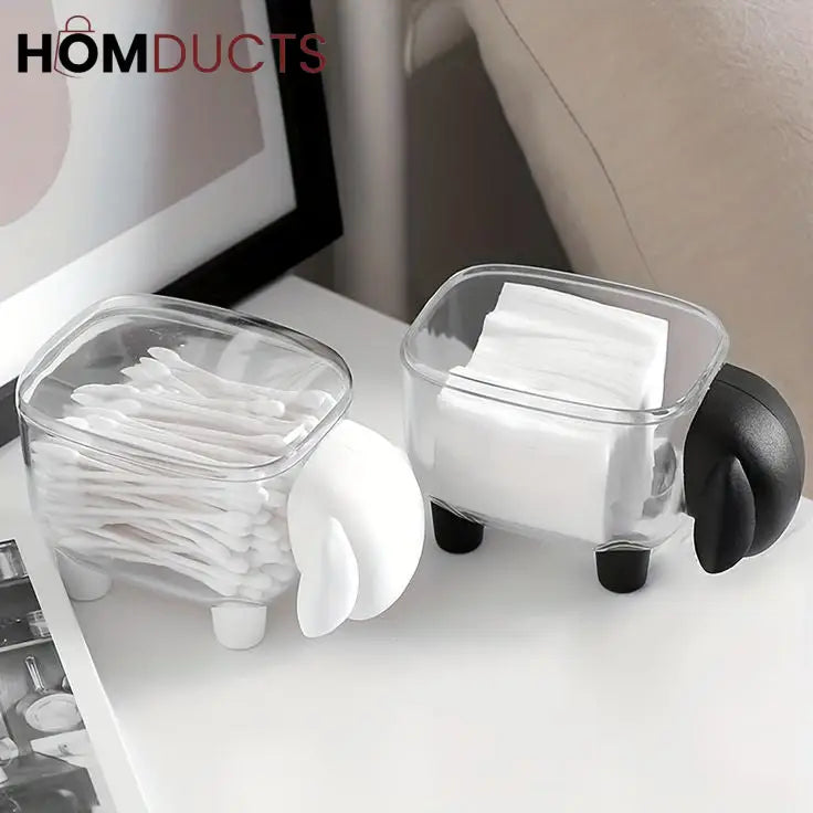 Sheep Shape Cotton Swab And Multipurpose Holder