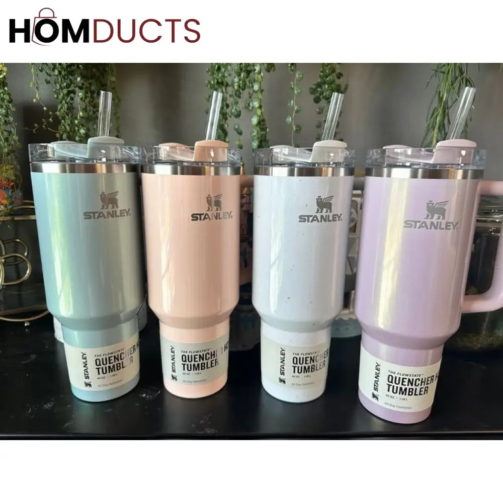 Shimmering Stanley Tumbler - Quencher H2.0 Insulated Cup With Straw