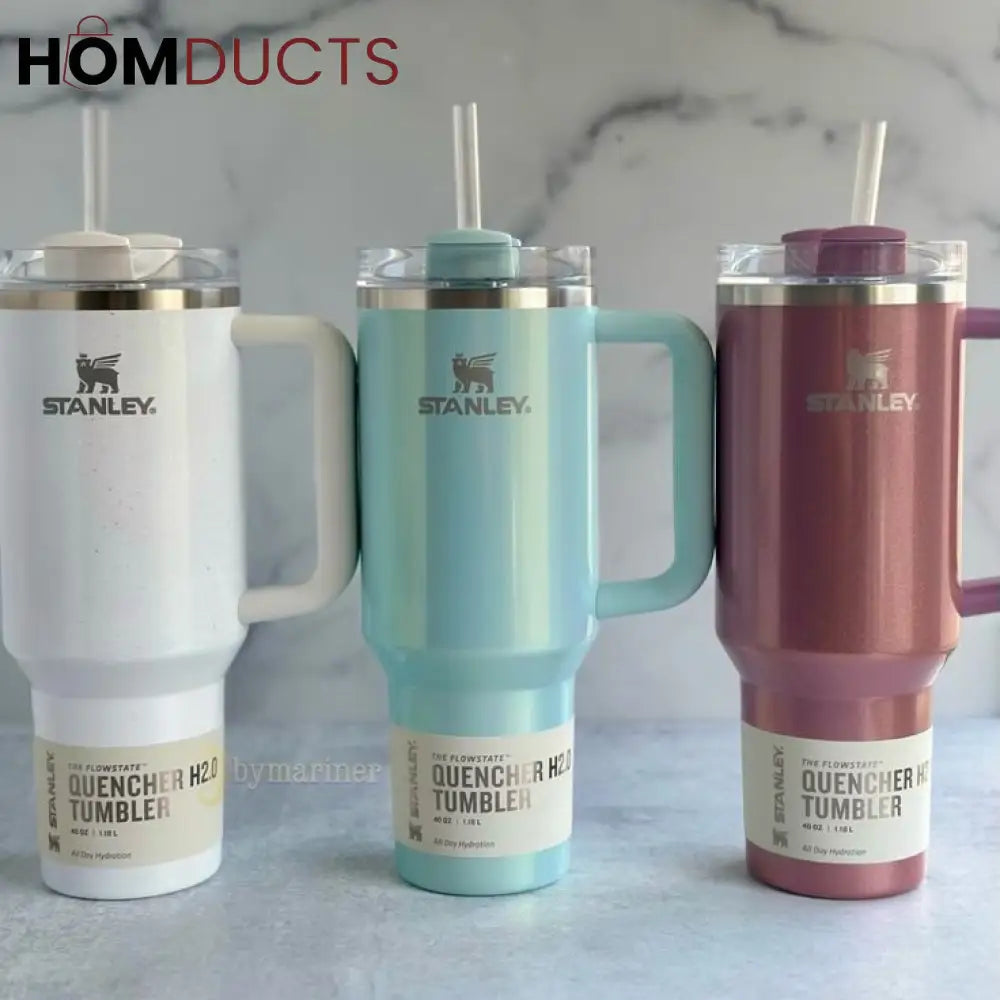 Shimmering Stanley Tumbler - Quencher H2.0 Insulated Cup With Straw