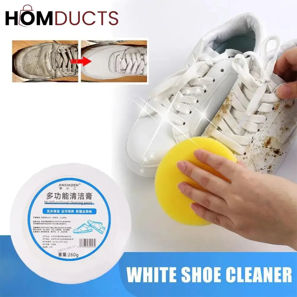 Shoes Cleaning Cream With Sponge