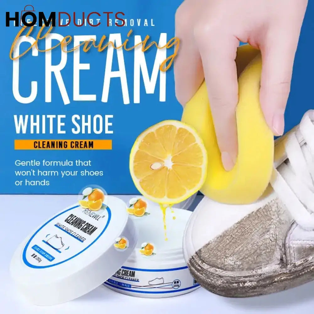 Shoes Cleaning Cream With Sponge