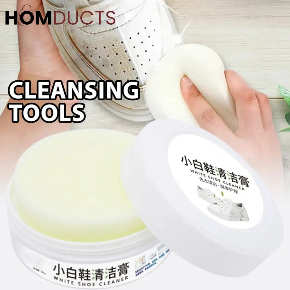 Shoes Cleaning Cream With Sponge