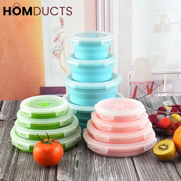 Silicone Collapsible Bowl Set (4Pcs)