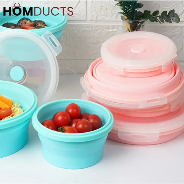 Silicone Collapsible Bowl Set (4Pcs)