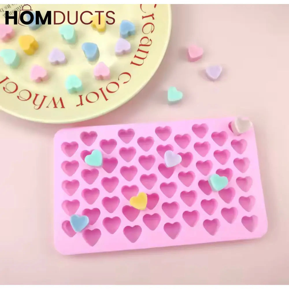 Silicone Heart Shape Chocolate Mold - Perfect for Cakes, Candies & Crafts