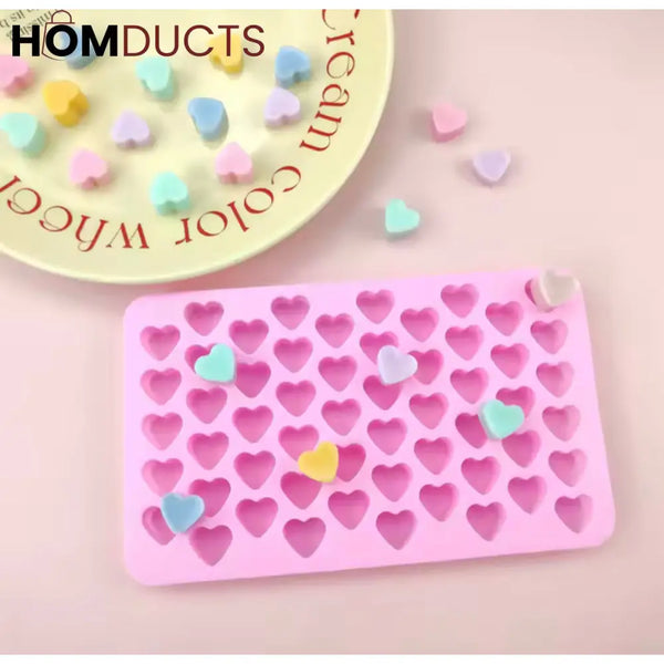 Silicone Heart Shape Chocolate Mold - Perfect for Cakes, Candies & Crafts