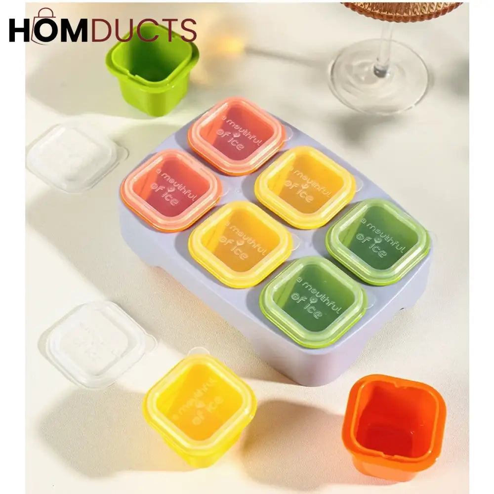 Silicone Ice Mold With Tray