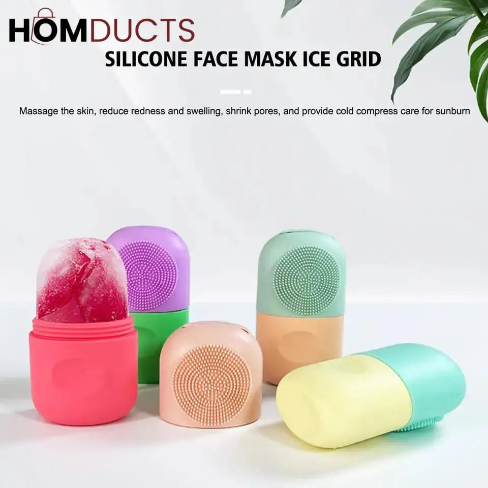 Silicone Ice Roller With Face Massager