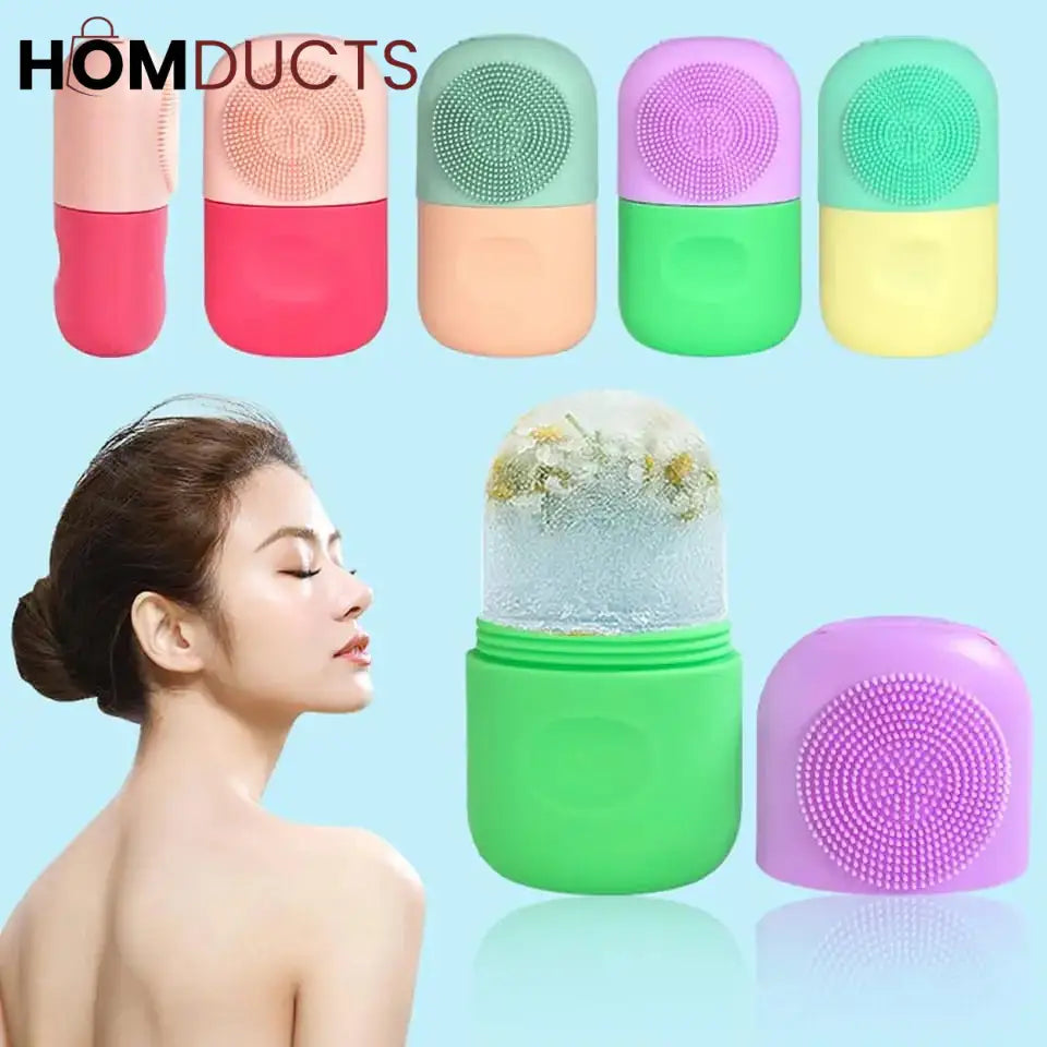 Silicone Ice Roller With Face Massager