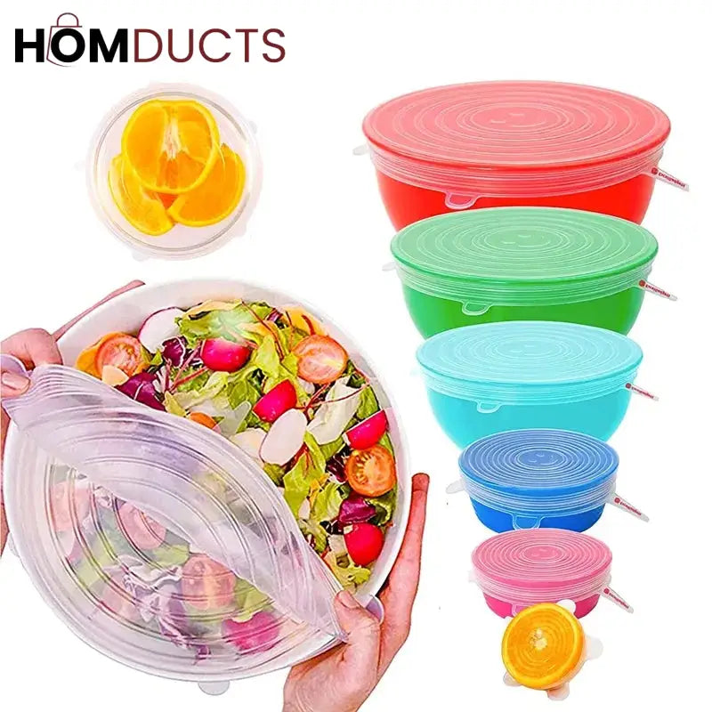 Silicone Lids (Pack Of Six)