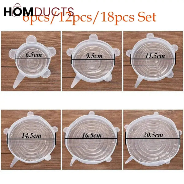 Silicone Lids (Pack Of Six)