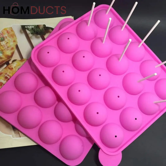 Silicone Lollypop Mold With Sticks
