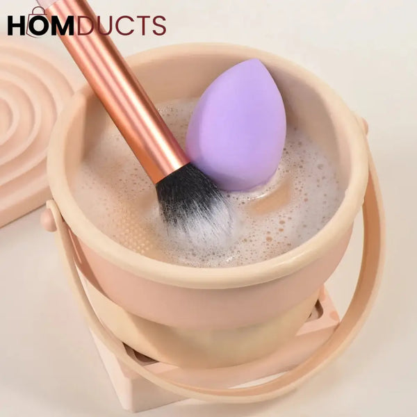 Silicone Makeup Brush Cleaner Bowl