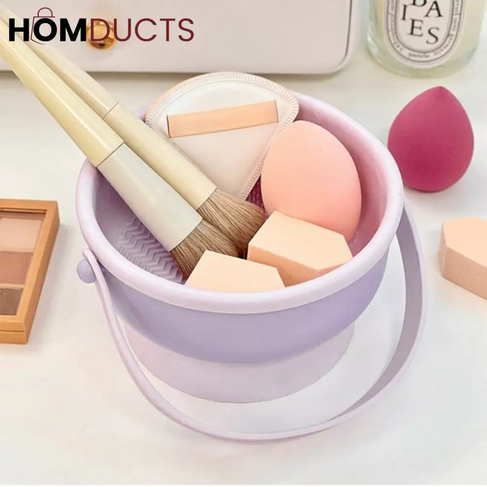 Silicone Makeup Brush Cleaner Bowl