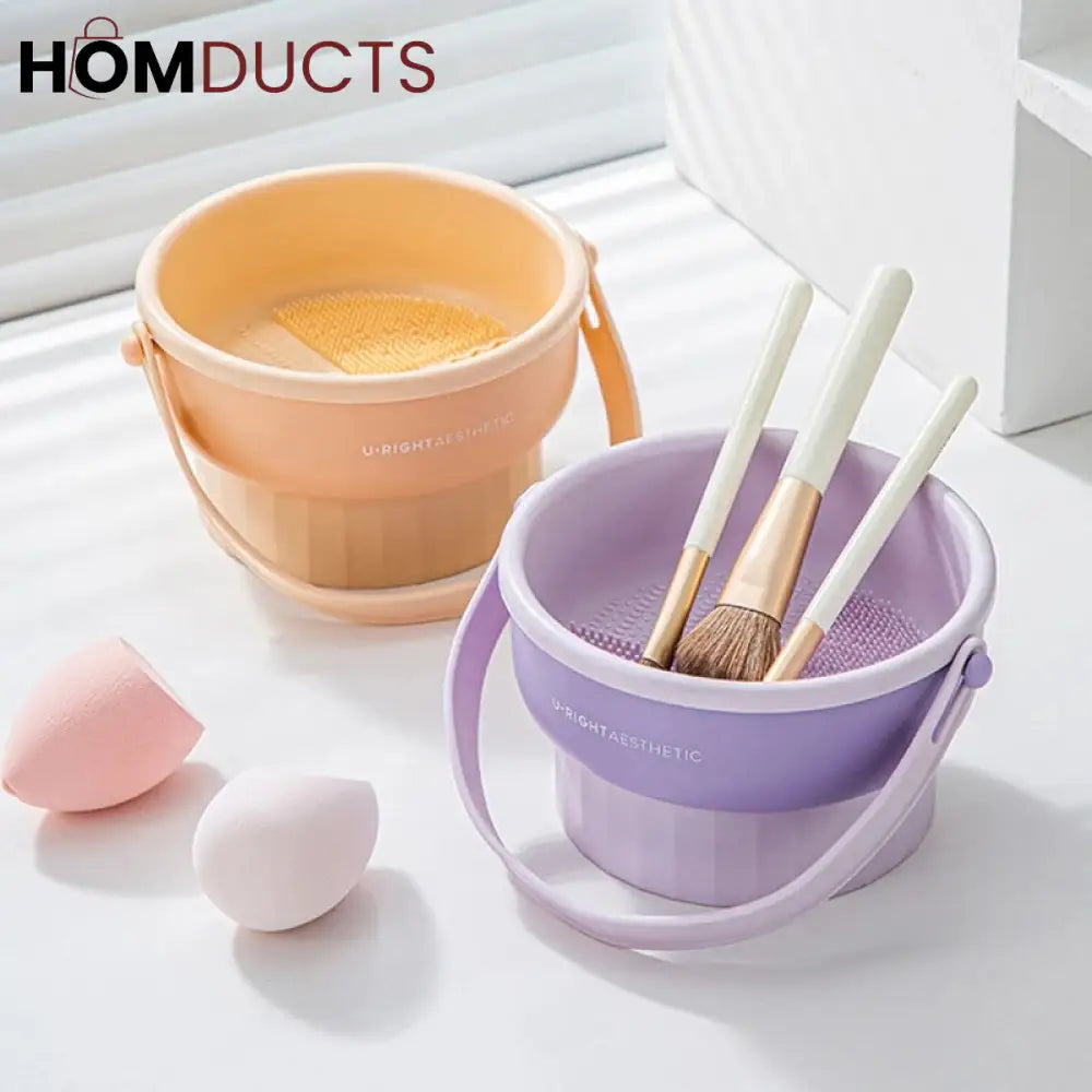 Silicone Makeup Brush Cleaner Bowl