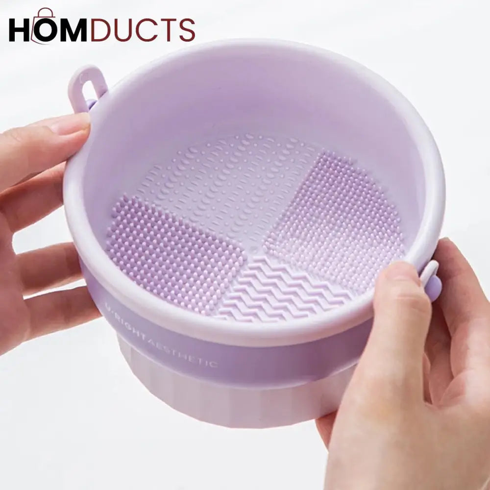 Silicone Makeup Brush Cleaner Bowl