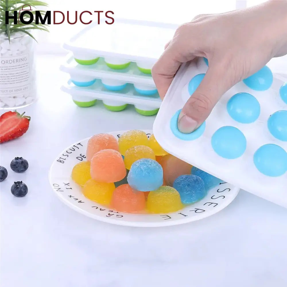 Silicone Pop Up Ice Cube Tray