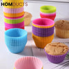 Silicone Reusable Cup Cake Mold (6Pcs Pack)