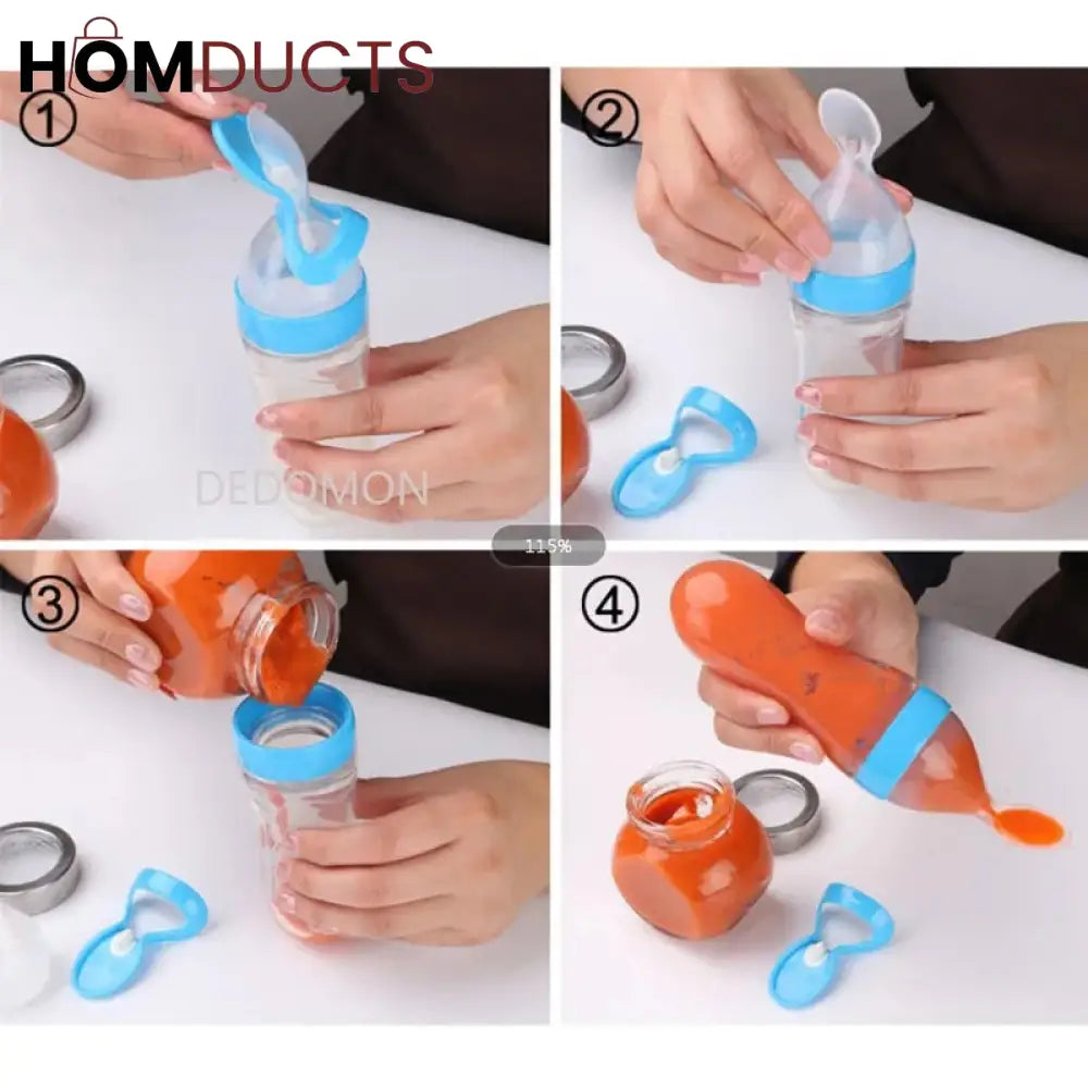 Silicone Spoon Feeder Bottle