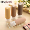 Silicone Travel Bottles Set – Refillable Leakproof Squeeze Containers for Toiletries Shampoo Lotion & Skincare
