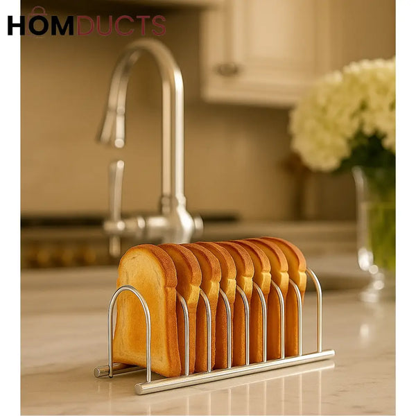 Toast Storage Rack Silver Toast Rack Holder – Sleek Bread Organizer for Modern Kitchens ...