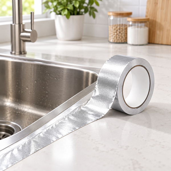 Silver waterproof aluminium sealing tape roll