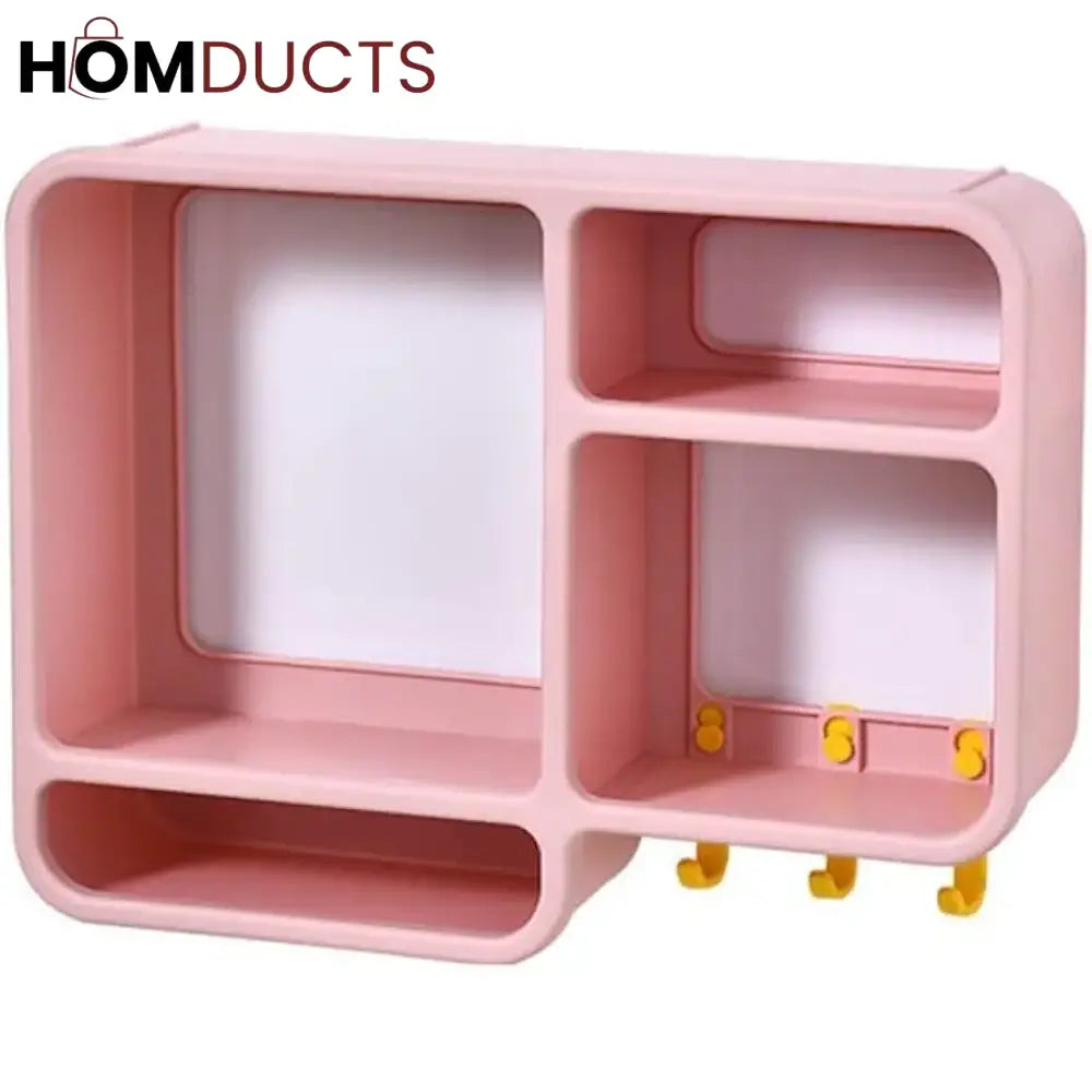 Simpls No-Drill Bathroom Shower Wall Mount Organizer - Versatile Storage Rack