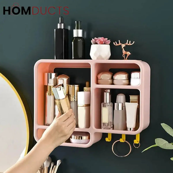 Simpls No-Drill Bathroom Shower Wall Mount Organizer - Versatile Storage Rack
