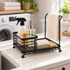 Multipurpose sink organizer used in a laundry area