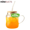 Sip in Style: Glass Tumbler with Straw & Lid - Perfect for Iced Coffee, Smoothies & More