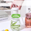 Sleek & Stylish 850ml Transparent Glass Bottle - Perfect for Milk, Juice & More!