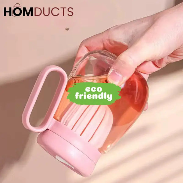 Sleek & Stylish 850ml Transparent Glass Bottle - Perfect for Milk, Juice & More!