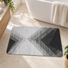 Small absorbent bathroom floor mat - Geometric Arrow design