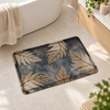 Small absorbent bathroom floor mat - Golden Fern design